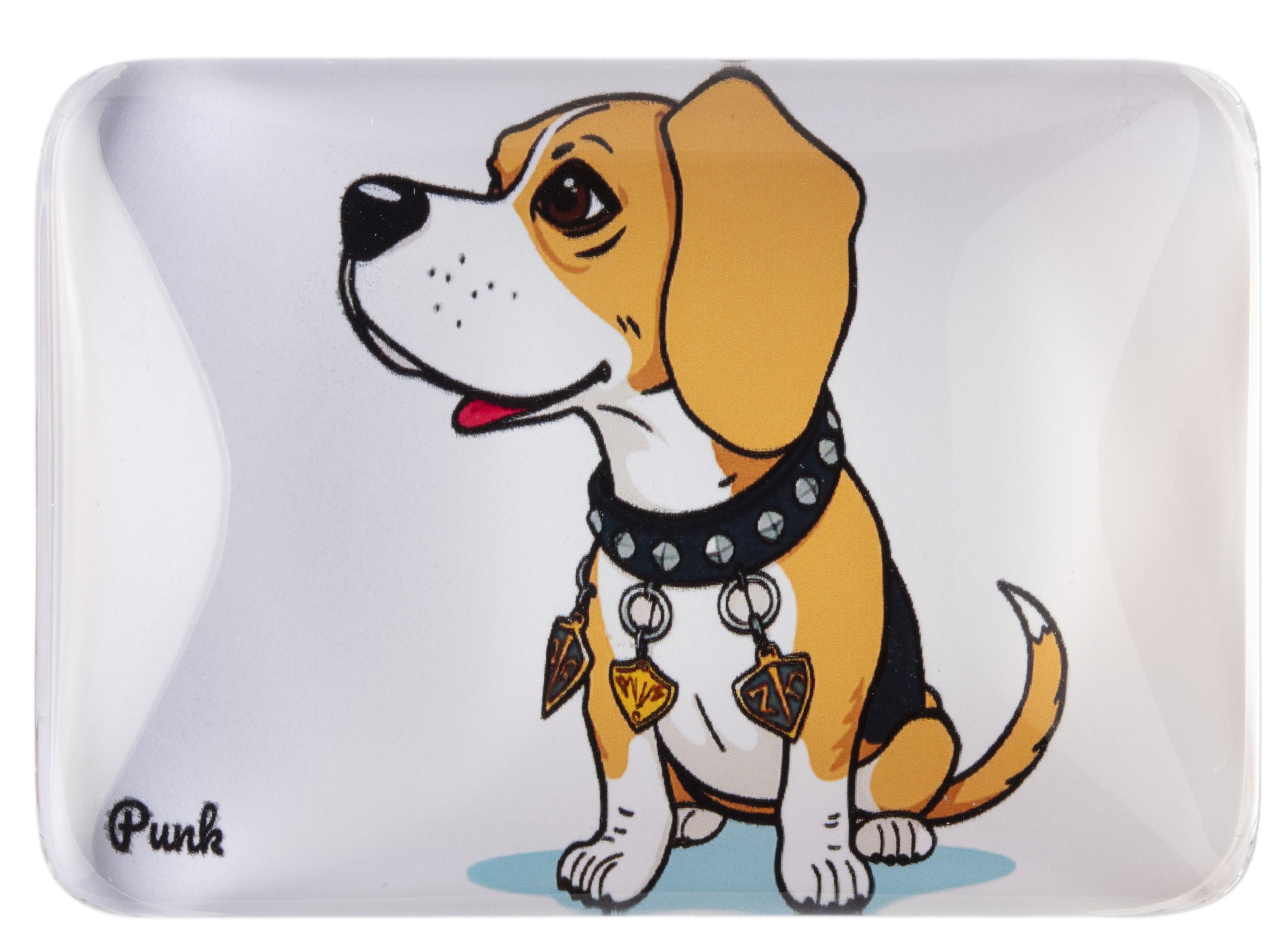 Crystal Glass Beagle Fridge Magnet