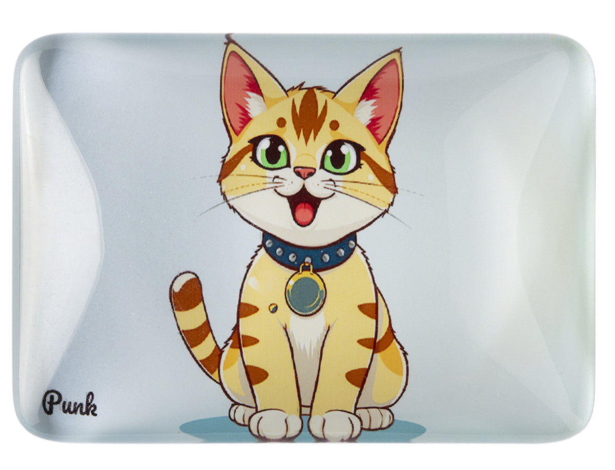 Crystal Glass Cat Fridge Magnet - Ragdoll Cat Magnet | Ideal Gift