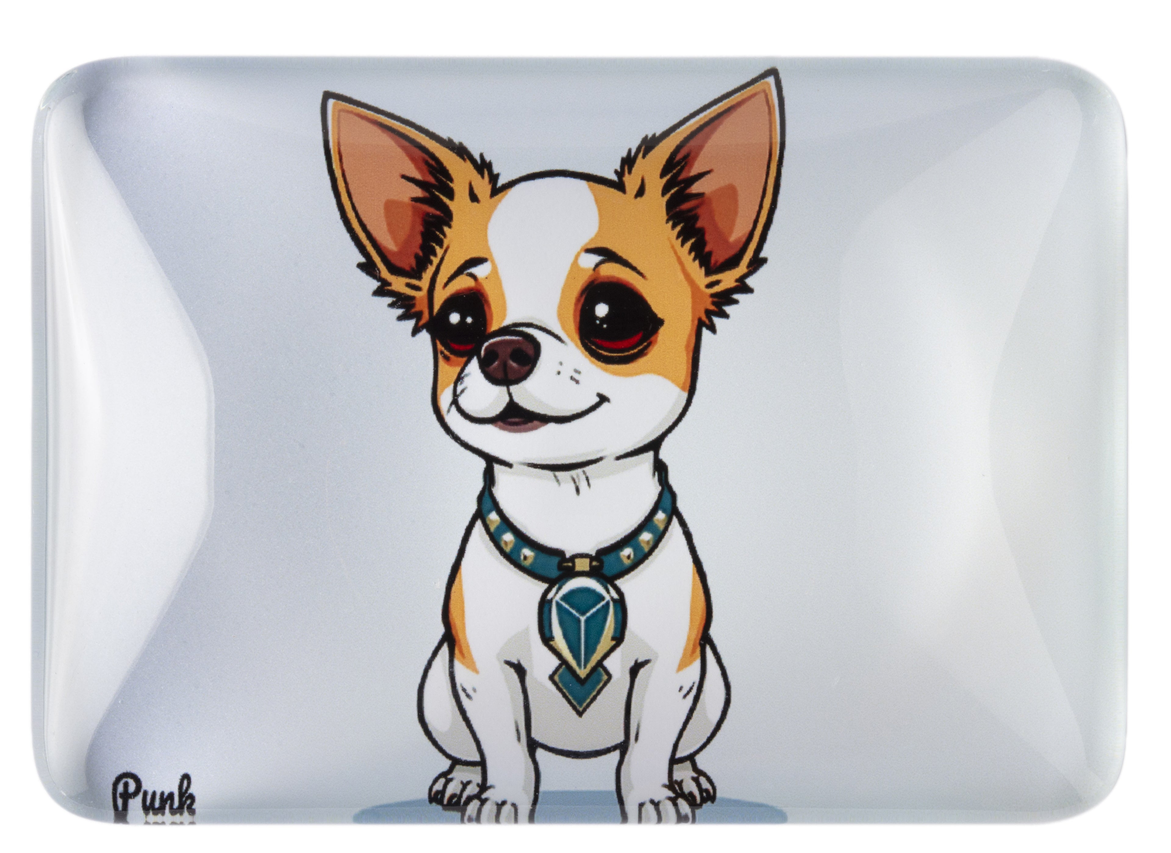 Crystal Glass Chihuahua Fridge Magnet