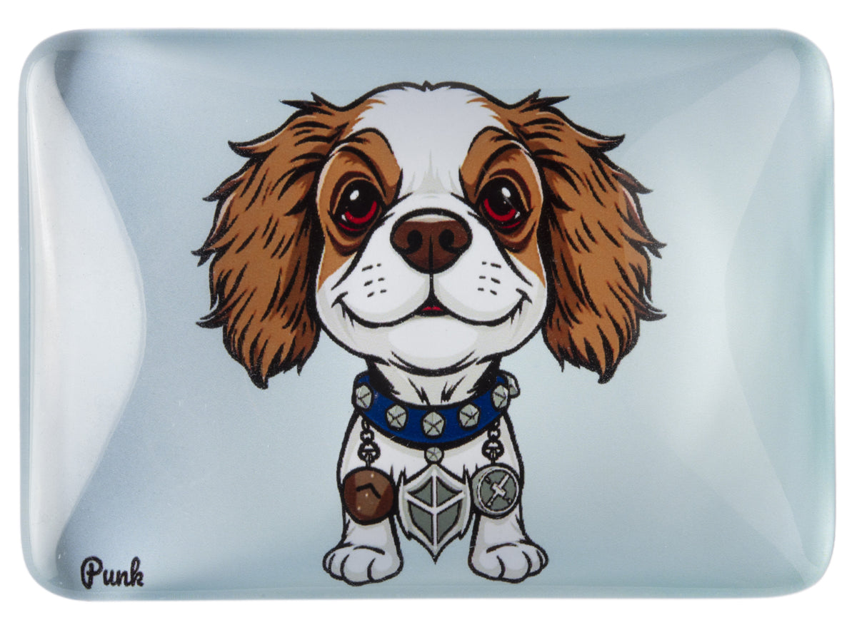 Crystal Glass Cocker Spaniel Fridge Magnet — Unique Gift