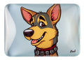 Crystal Glass German Shepherd Fridge Magnet