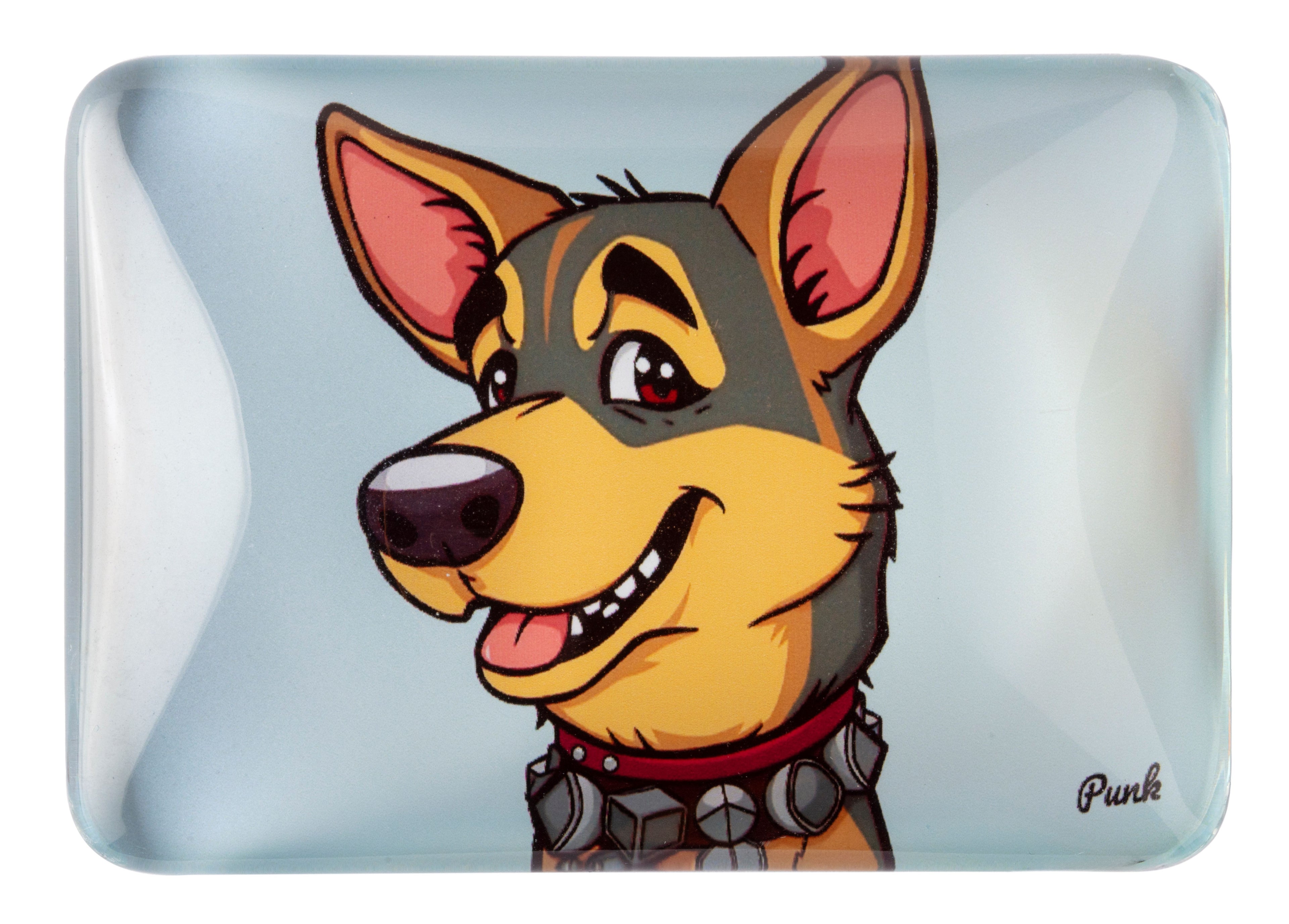 Crystal Glass German Shepherd Fridge Magnet