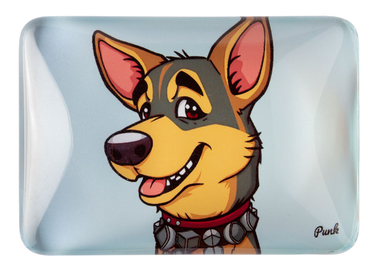 Crystal Glass German Shepherd Fridge Magnet | Ideal Gift
