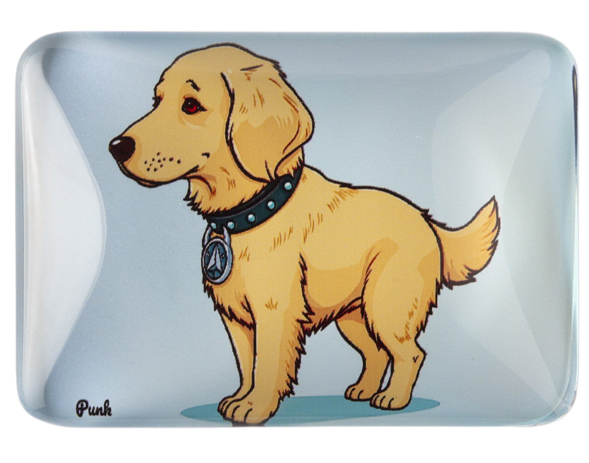 Crystal Glass Golden Labrador Fridge Magnet | Ideal Gift