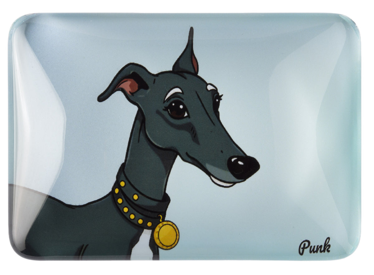 Crystal Glass Greyhound Fridge Magnet — Ideal Gift