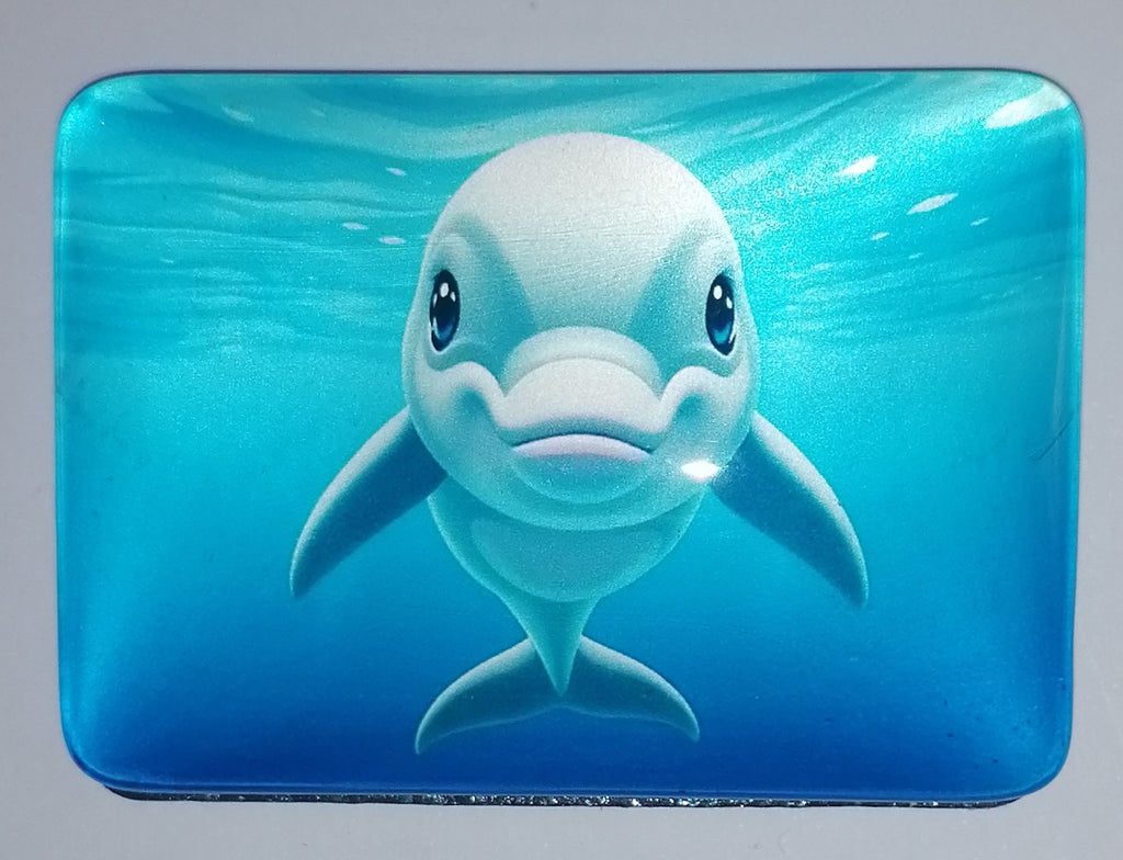 Crystal Glass Dolphin Fridge Magnet | Fun Gift