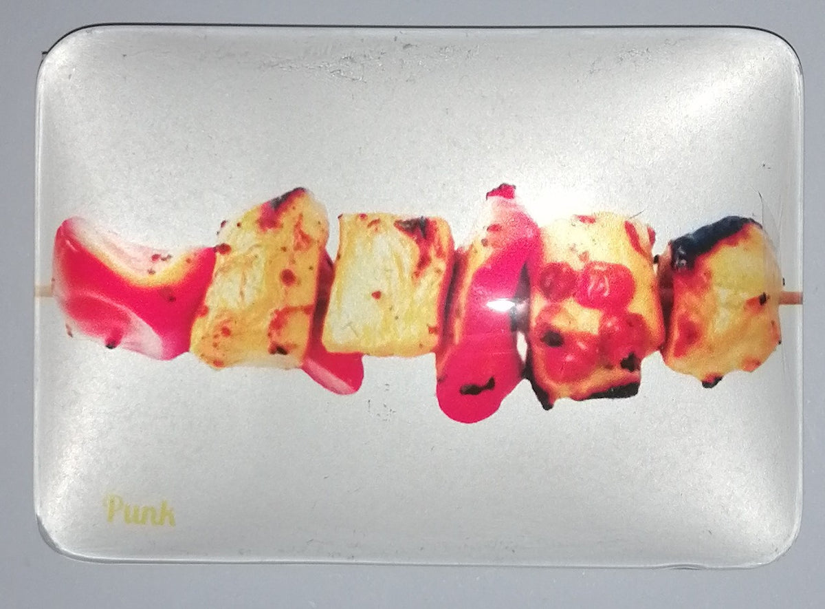 Crystal Glass Food Grill Stick Fridge Magnet | Gift