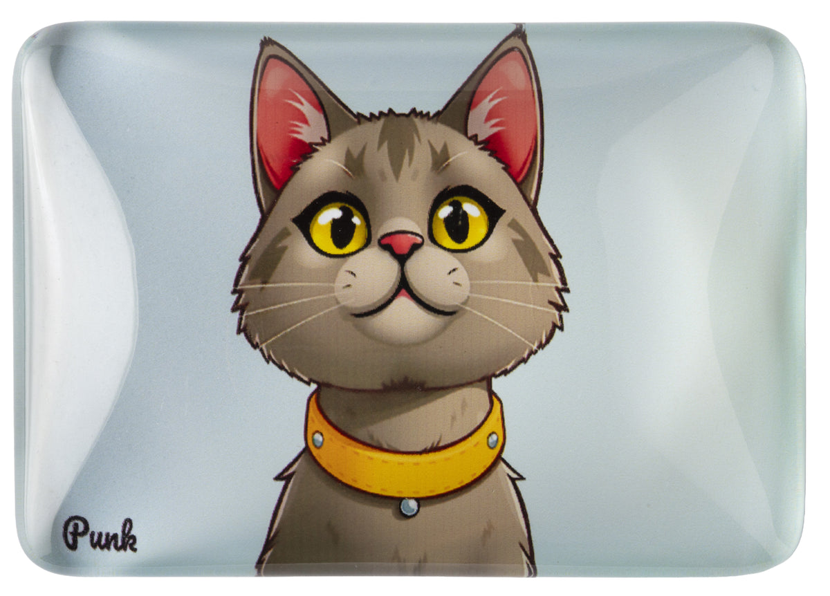 Crystal Glass Persian Cat Fridge Magnet | Ideal Gift |