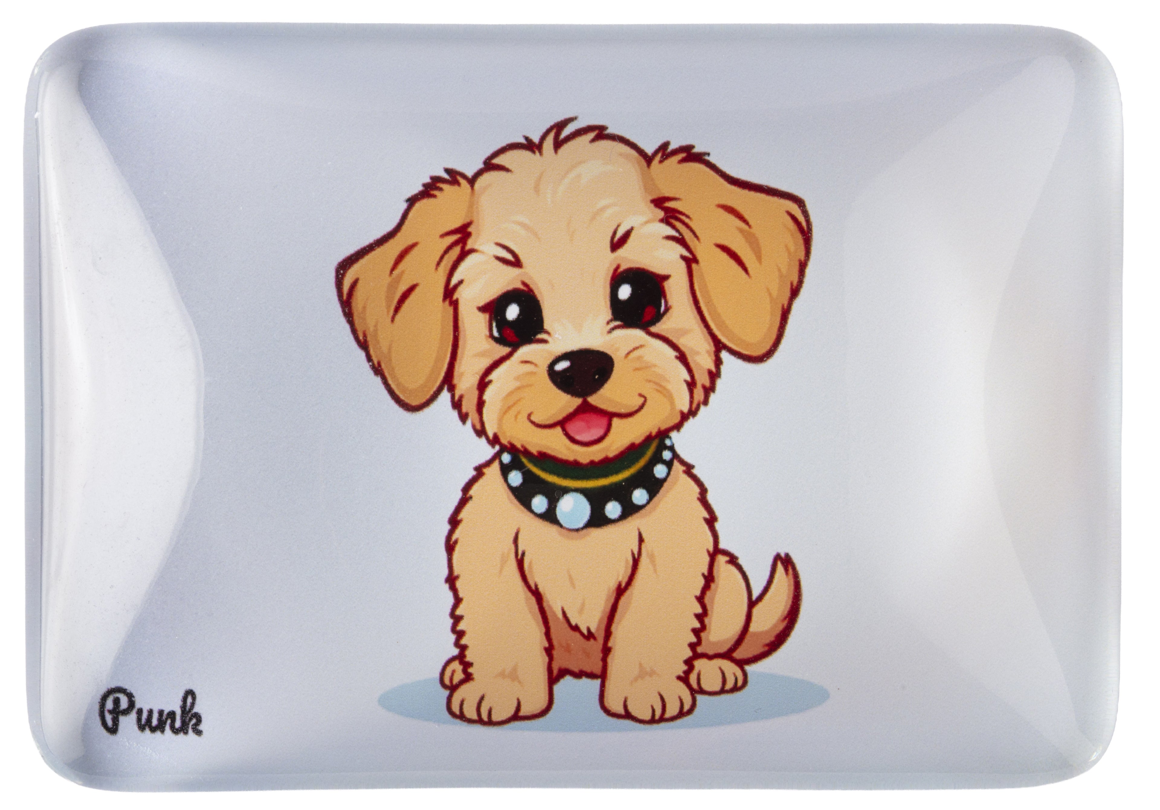Crystal Glass Cockapoo Fridge Magnet