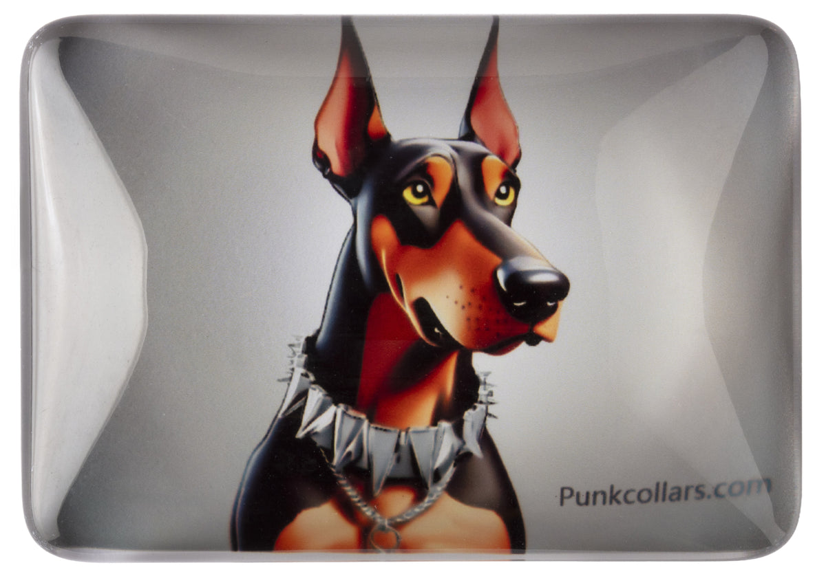 Crystal Glass Doberman Fridge Magnet | Ideal Gift