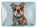 Crystal Glass Staffordshire Bull Terrier Fridge Magnet