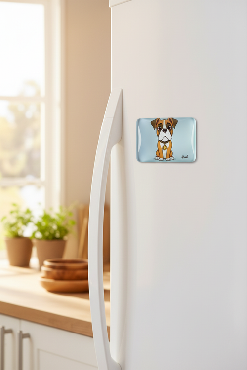 Boxer Fridge Magnet Lifestyle
