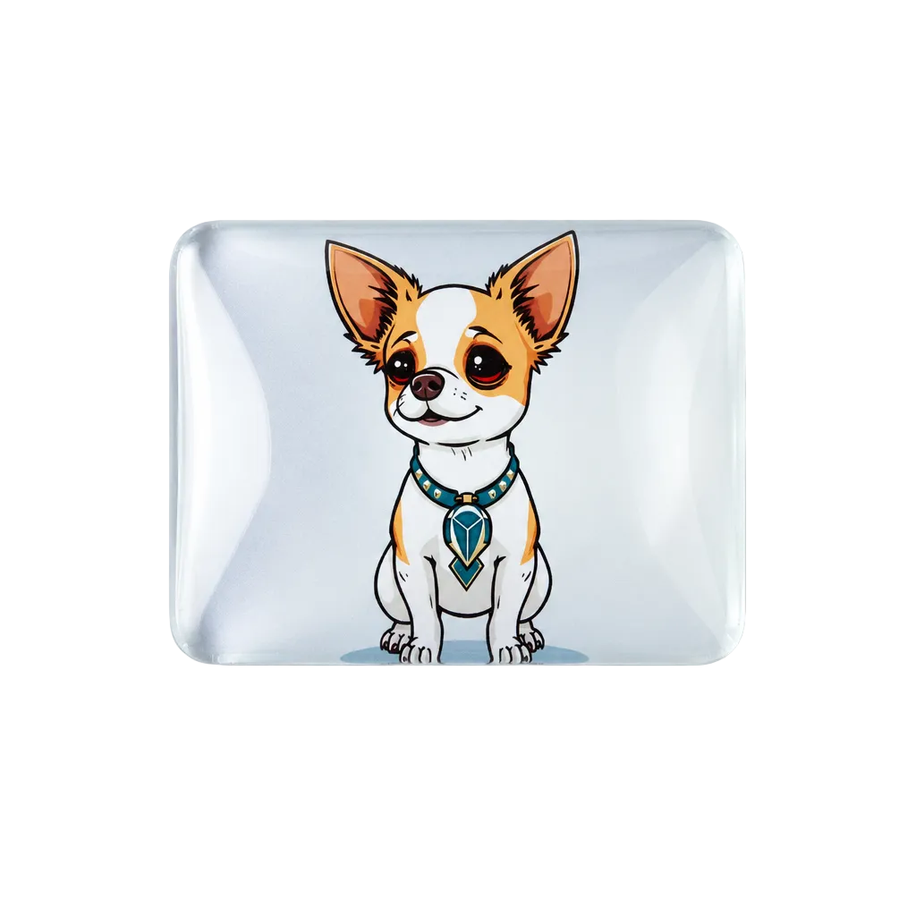 Chihuahua magnet flatlay
