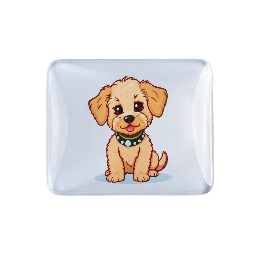 Cockapoo magnet flatlay