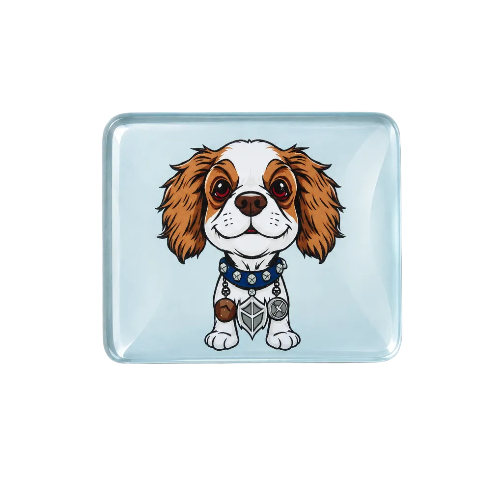 Cocker Spaniel magnet flatlay