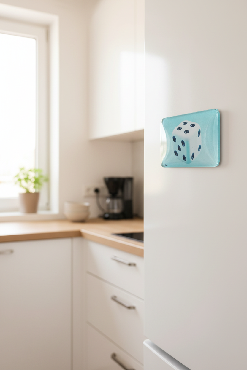 Dice Fridge Magnet Lifestyle