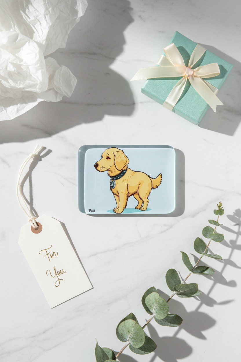 Golden Labrador Gift Flatlay