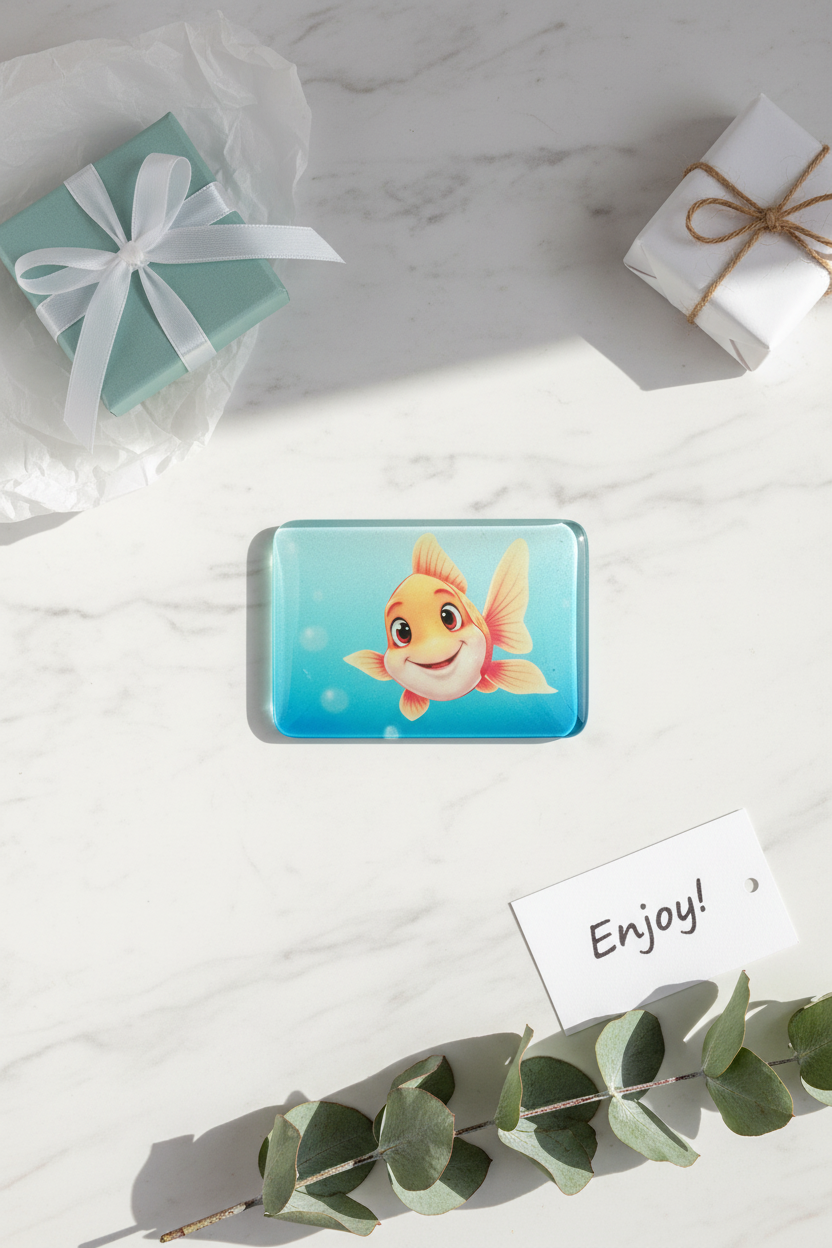 Goldfish Gift Flatlay
