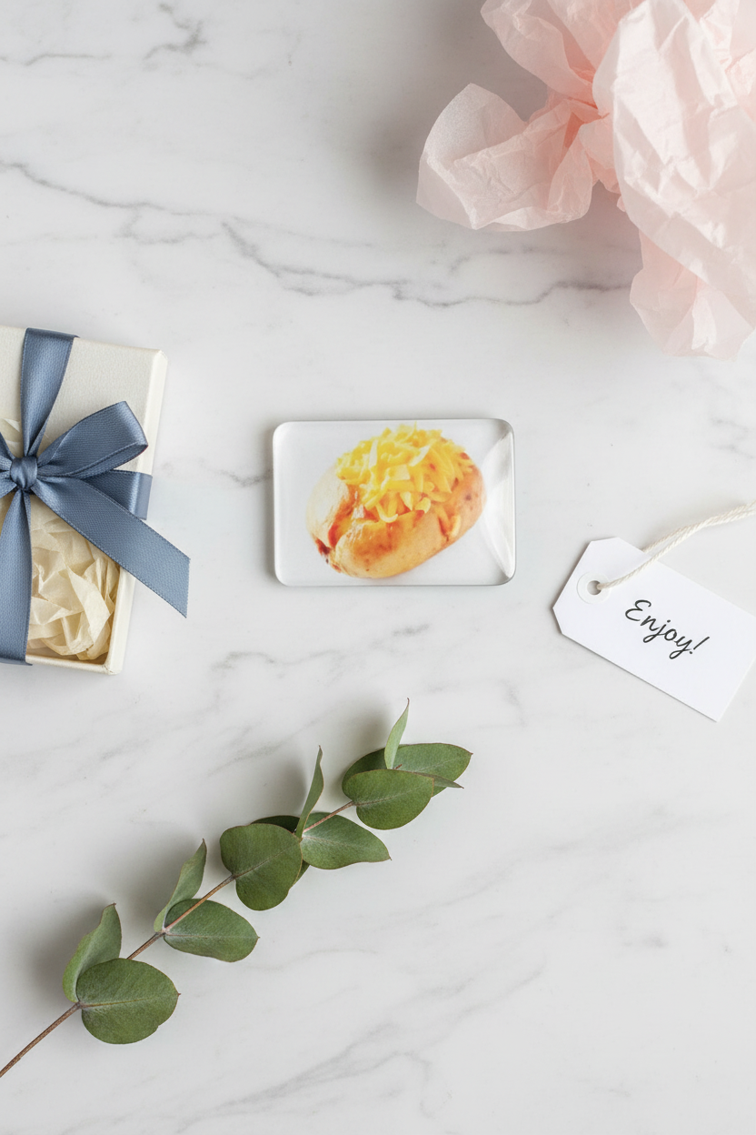 Jacket Potato Gift Flatlay