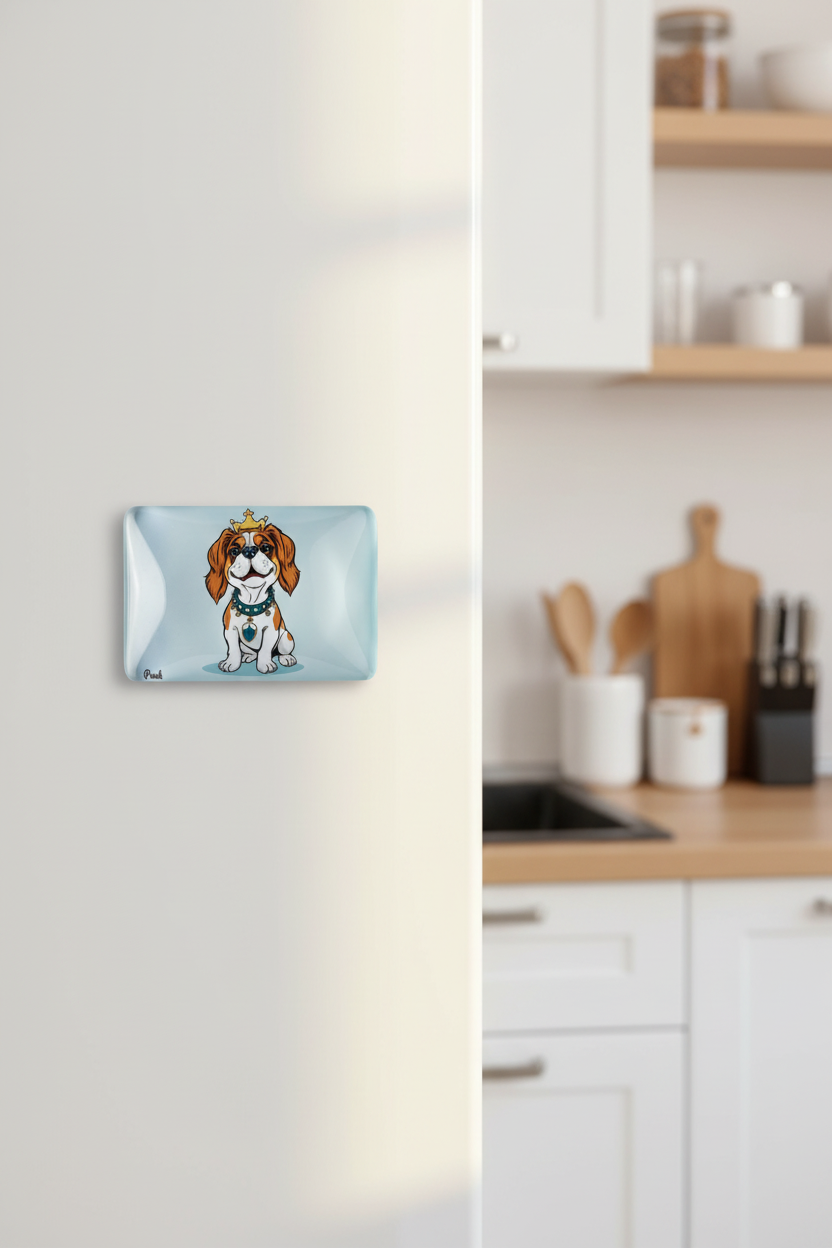 King Charles Spaniel Fridge Magnet Lifestyle