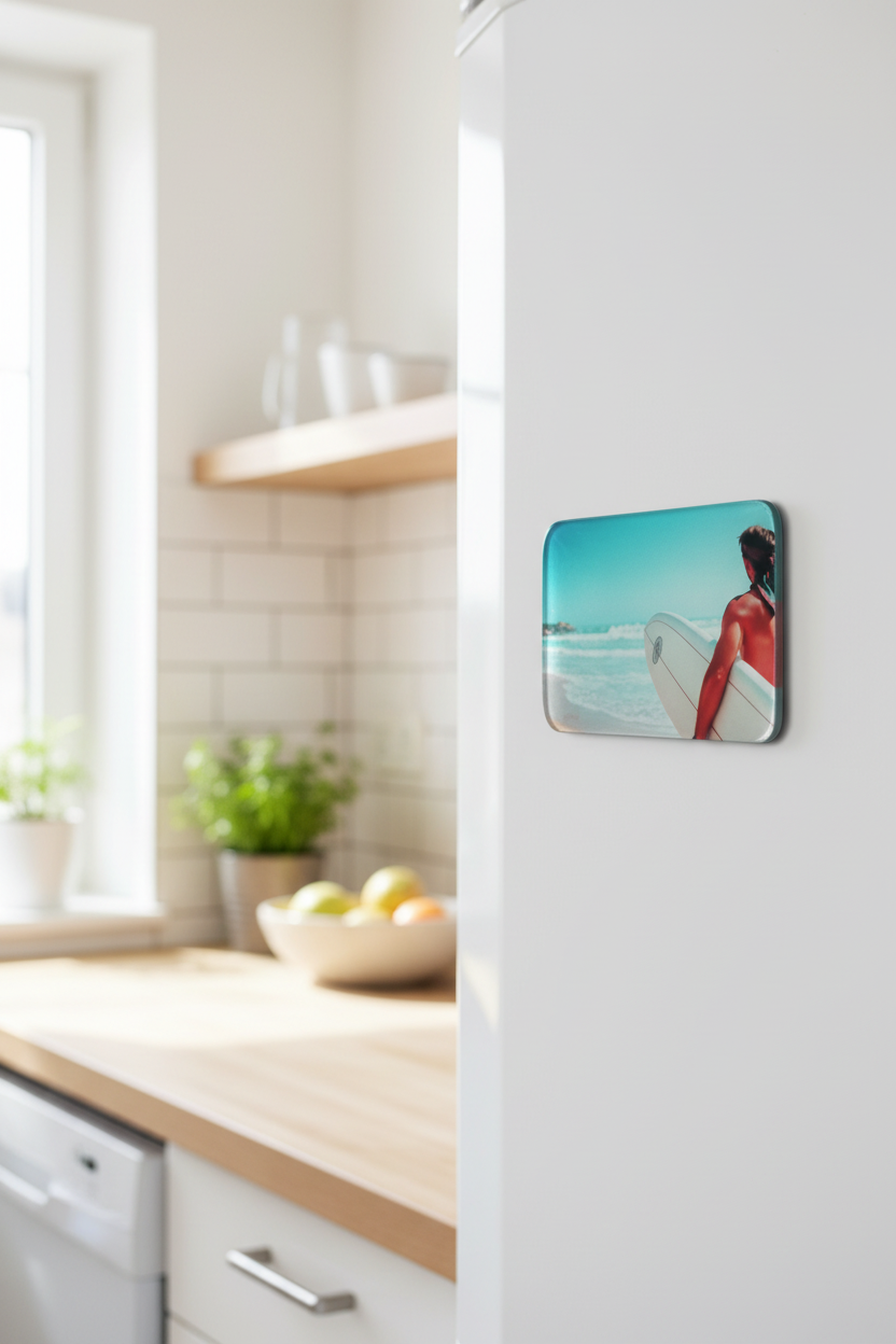 Male Surfer Fridge Magnet Lifestyle