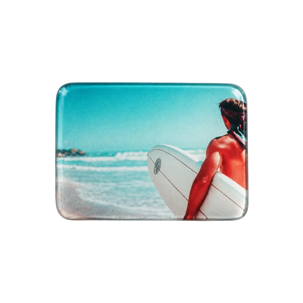 Male Surfer fridge magnet beach scene