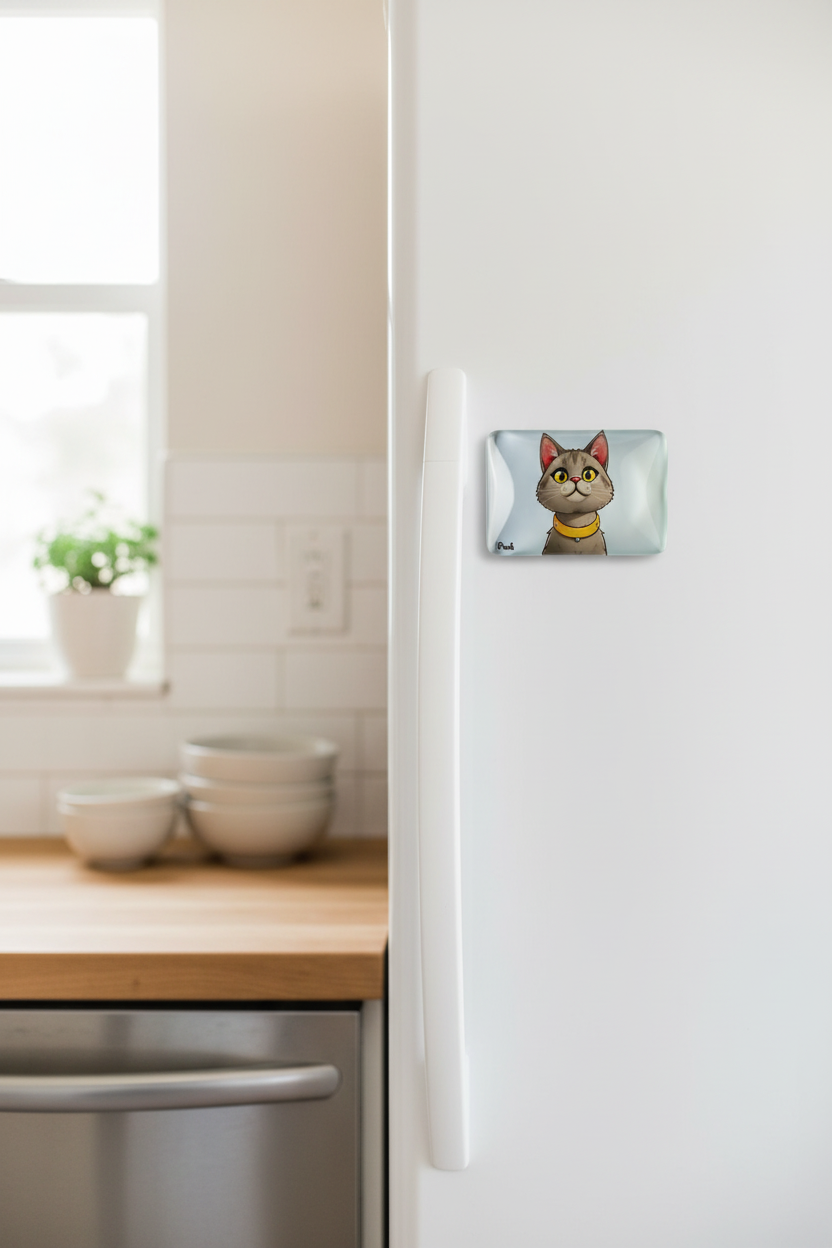 Persian Cat Fridge Magnet Lifestyle