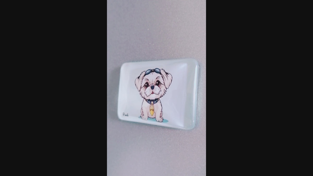 shih tzu fridge magnet