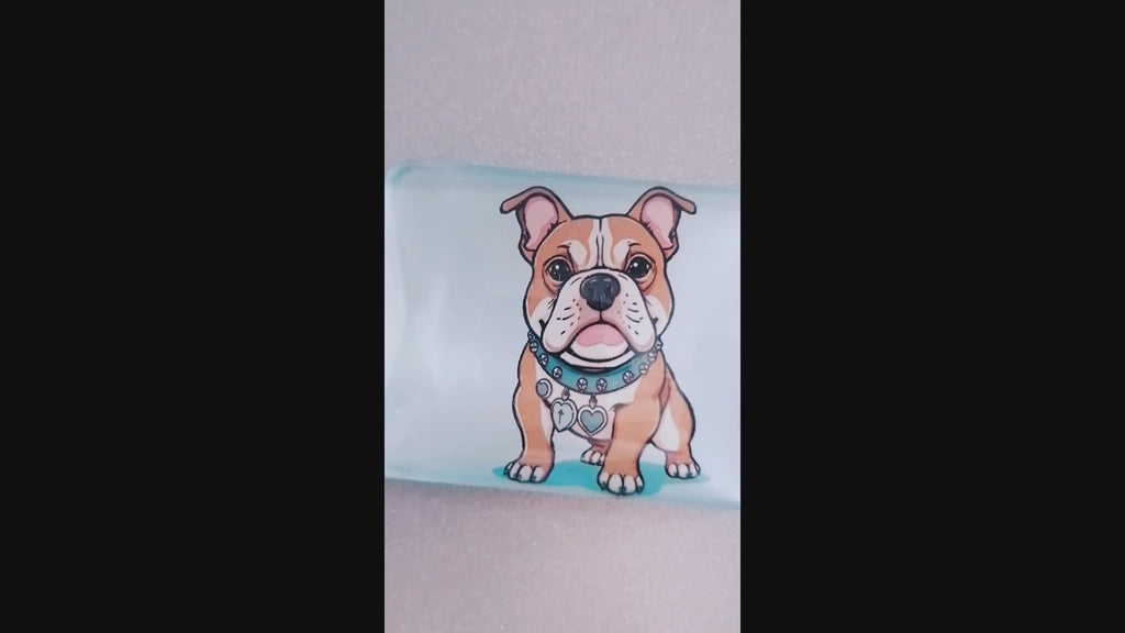 staffie fridge magnet