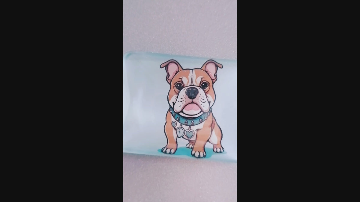 staffie fridge magnet