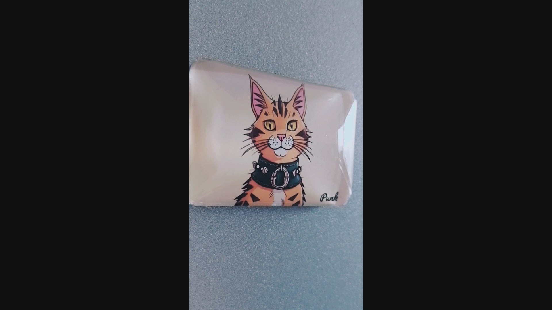 tabby cat fridge magnet