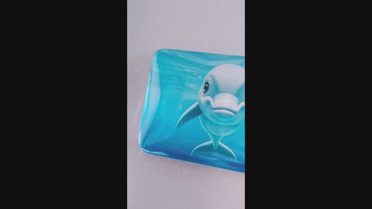 dolphin fridge magnet