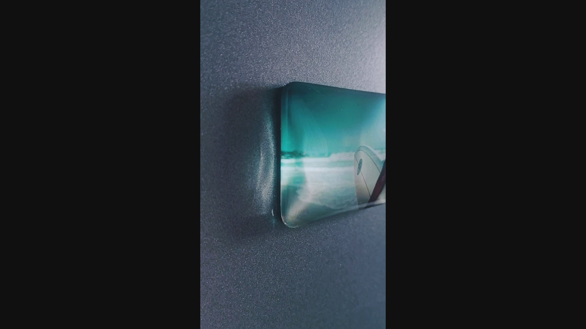 Crystal Glass Male Surfer Fridge Magnet