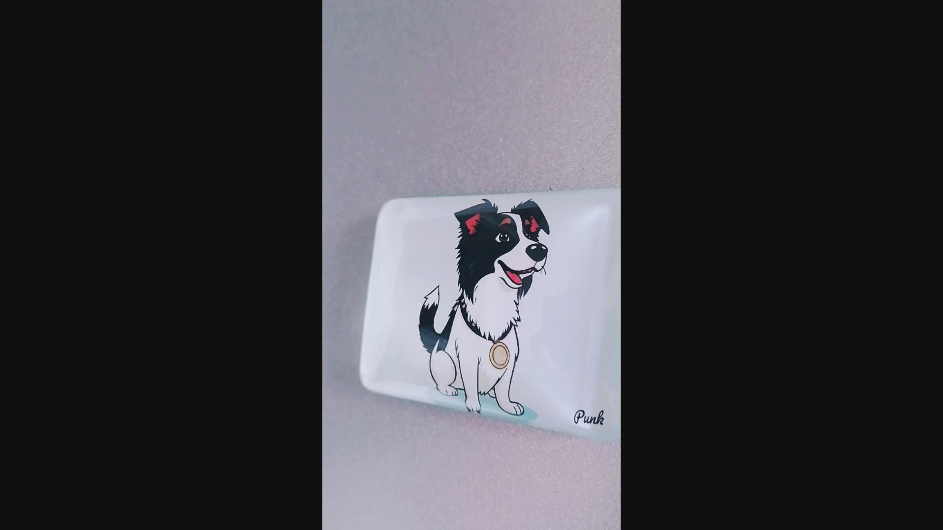 border collie fridge magnet