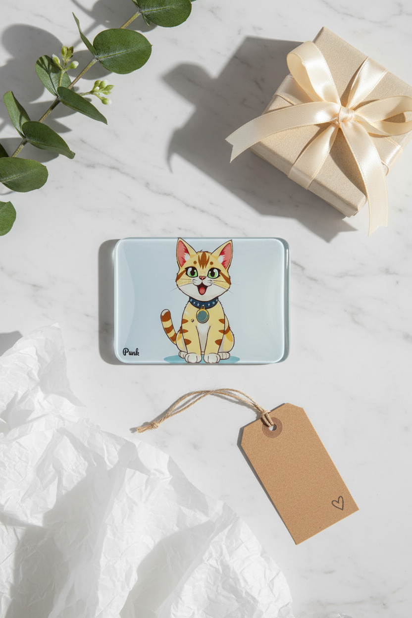 Ragdoll Cat Magnet Gift Flatlay