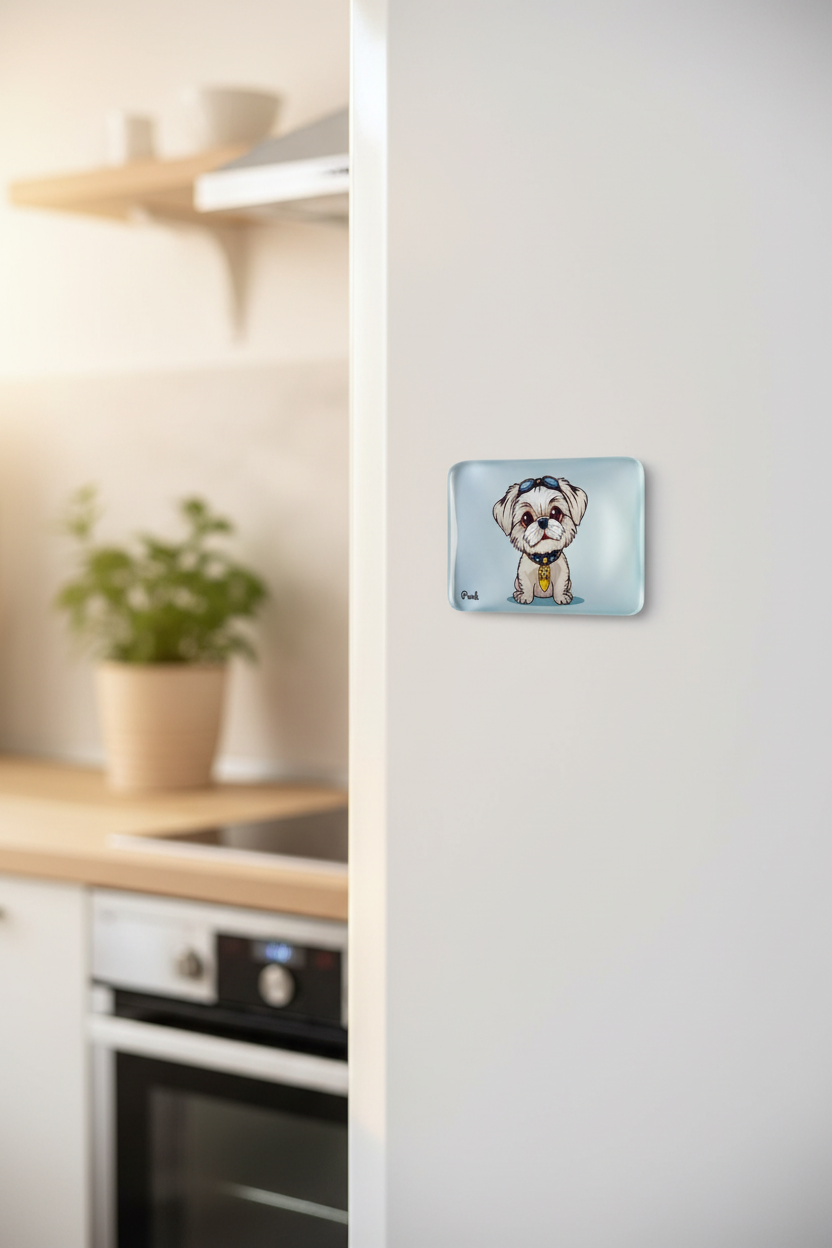 Shih Tzu Fridge Magnet Lifestyle