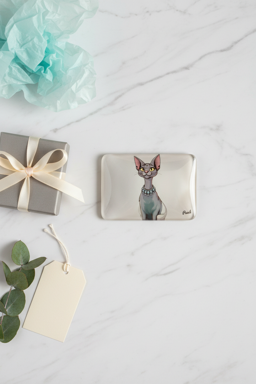 Sphynx Cat Magnet Gift Flatlay
