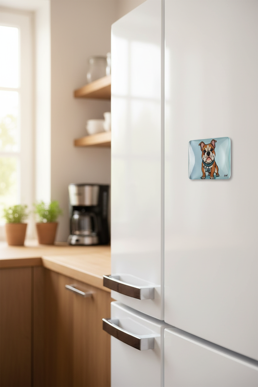 Staffie Fridge Magnet Lifestyle